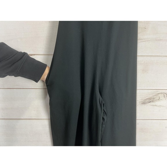 Fabletics Jumpsuit Womens XS Black Wide Leg Sleeveless Strappy Back Pockets - Picture 4 of 8